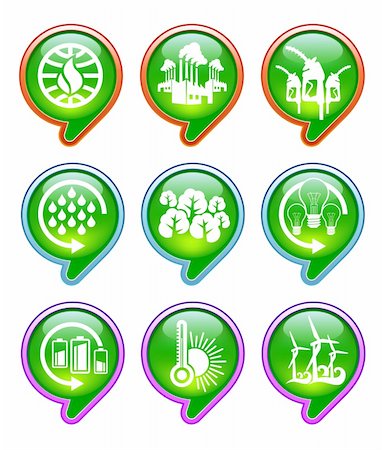 simsearch:400-04285412,k - advanced icon set specially created for global warming issues Stock Photo - Budget Royalty-Free & Subscription, Code: 400-04089847