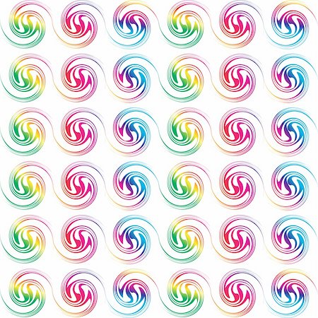 simsearch:400-05685192,k - Vector - Colorful retro seamless circles, can be tiled together. Stock Photo - Budget Royalty-Free & Subscription, Code: 400-04080352