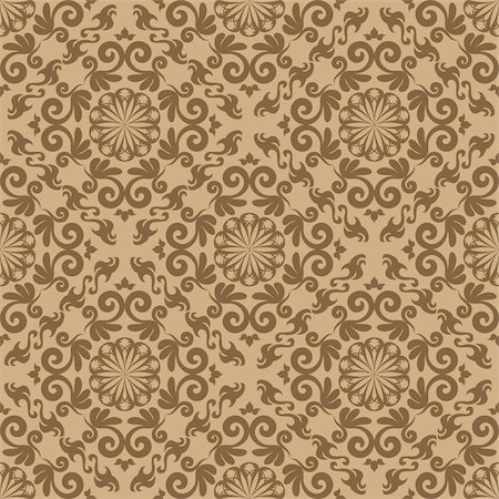 simsearch:400-04090489,k - Abstract seamles vector background in victorian style Stock Photo - Budget Royalty-Free & Subscription, Code: 400-04081321