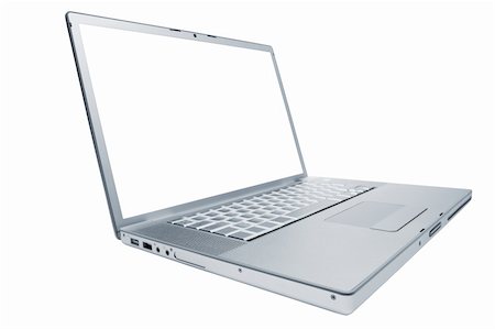 simsearch:400-05209527,k - Modern and stylish laptop on a white background Stock Photo - Budget Royalty-Free & Subscription, Code: 400-04082120