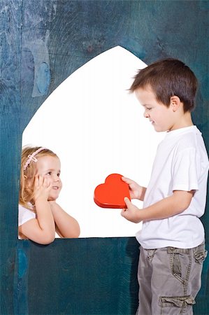 simsearch:400-05368603,k - Happy kids playing love - isolated Stock Photo - Budget Royalty-Free & Subscription, Code: 400-04082826