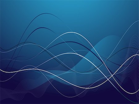 Background with abstract smooth lines, a grid and waves Stock Photo - Budget Royalty-Free & Subscription, Code: 400-04083170