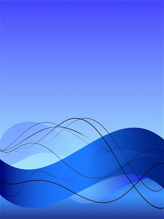 Background with abstract smooth lines, a grid and waves Stock Photo - Budget Royalty-Free & Subscription, Code: 400-04083332