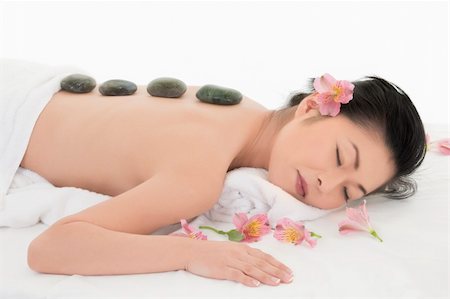 simsearch:400-05352124,k - A beautiful and sexy Asian woman being pampered at a spa Stock Photo - Budget Royalty-Free & Subscription, Code: 400-04104350