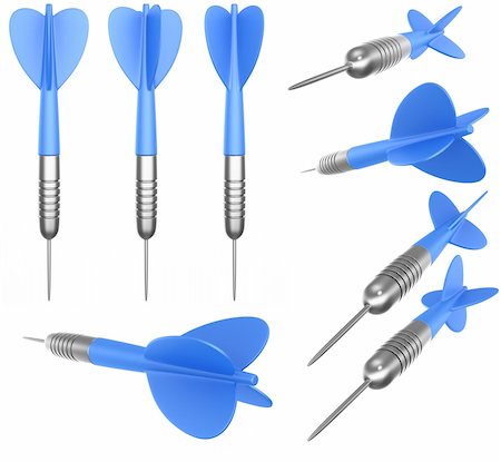 simsearch:400-04600474,k - 3d rendering of a dart arrow from multiple angles Stock Photo - Budget Royalty-Free & Subscription, Code: 400-04107053