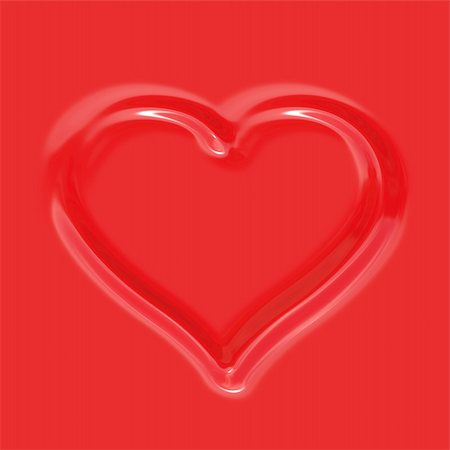 simsearch:400-06207242,k - imprinted heart shape in red artificial plastic background Stock Photo - Budget Royalty-Free & Subscription, Code: 400-04100020