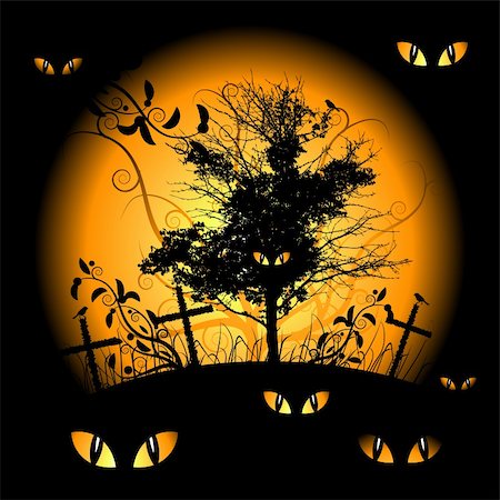 simsearch:400-05358915,k - Halloween night Stock Photo - Budget Royalty-Free & Subscription, Code: 400-04102275