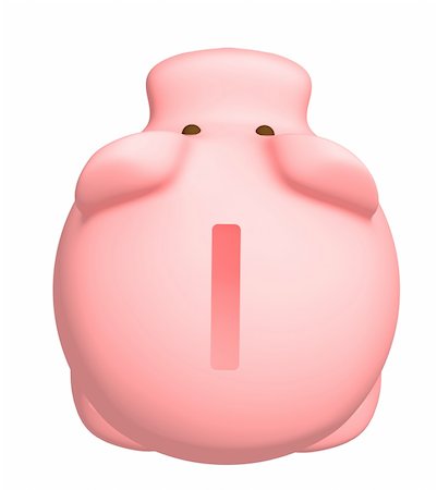 simsearch:400-05730304,k - Piggy bank of pink color. Object over white Stock Photo - Budget Royalty-Free & Subscription, Code: 400-04103310