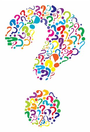 query - Editable vector question mark formed from many question marks Stock Photo - Budget Royalty-Free & Subscription, Code: 400-04114248