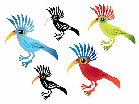 color parrot vector Stock Photo - Budget Royalty-Free & Subscription, Code: 400-04116175