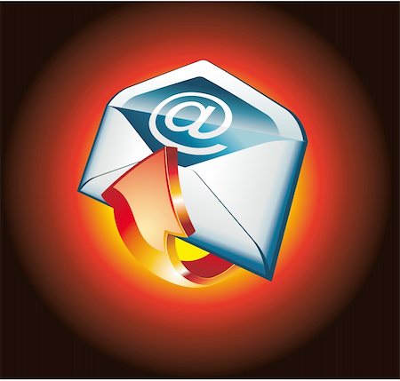3D Colorful Hot Email Icon Stock Photo - Budget Royalty-Free & Subscription, Code: 400-04117010