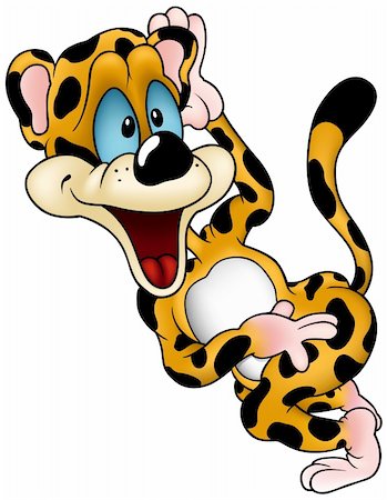 simsearch:400-04396497,k - Leopard 02 - colored cartoon illustration as vector Stock Photo - Budget Royalty-Free & Subscription, Code: 400-04117110