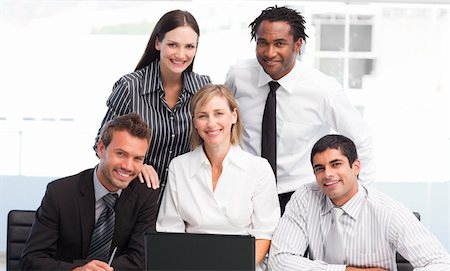 simsearch:400-04113367,k - International business team together in an office Stock Photo - Budget Royalty-Free & Subscription, Code: 400-04118283