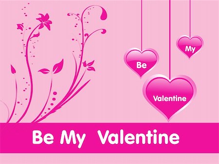 simsearch:400-04299563,k - valentines banner of three hearts and floral Stock Photo - Budget Royalty-Free & Subscription, Code: 400-04110112