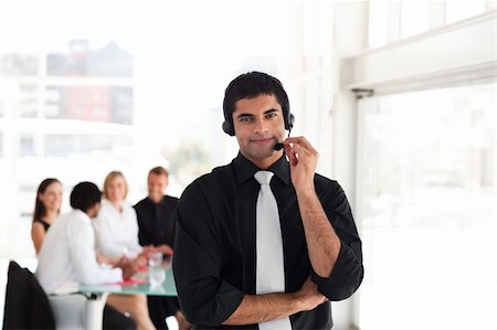 simsearch:400-03933798,k - Young business Team working in a call centre Stock Photo - Budget Royalty-Free & Subscription, Code: 400-04111033