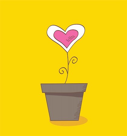 simsearch:400-04299563,k - Beautiful love flower - symbol of pure love. Vector Illustration. Stock Photo - Budget Royalty-Free & Subscription, Code: 400-04112819