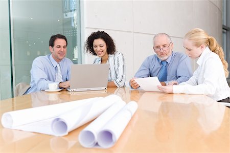 simsearch:400-04113367,k - architect business group meeting Stock Photo - Budget Royalty-Free & Subscription, Code: 400-04113351