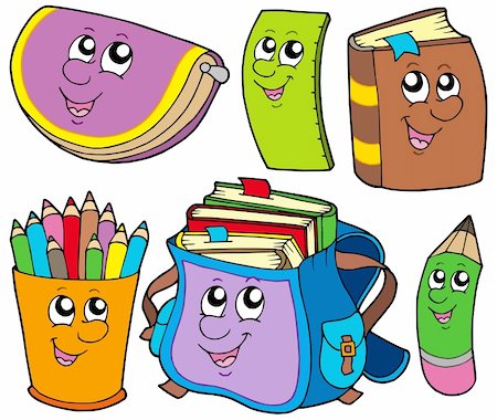 simsearch:400-04311432,k - Back to school collection 5 - vector illustration. Stock Photo - Budget Royalty-Free & Subscription, Code: 400-04128339