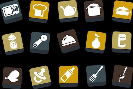 pacifier icon - Vector icons pack - Yellow-Brown-Blue Series, food collection Stock Photo - Budget Royalty-Free & Subscription, Code: 400-04121721