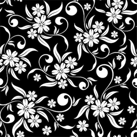 simsearch:400-05686210,k - Flower seamless background, element for design, vector illustration Stock Photo - Budget Royalty-Free & Subscription, Code: 400-04123780