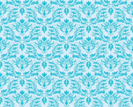 simsearch:400-04090489,k - Damask seamless vector background.  For easy making seamless pattern just drag all group into swatches bar, and use it for filling any contours. Stock Photo - Budget Royalty-Free & Subscription, Code: 400-04134649