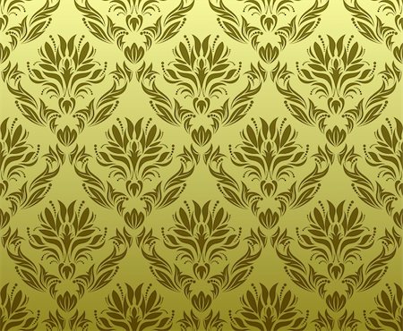 simsearch:400-04090489,k - Damask seamless vector background.  For easy making seamless pattern just drag all group into swatches bar, and use it for filling any contours. Stock Photo - Budget Royalty-Free & Subscription, Code: 400-04134654