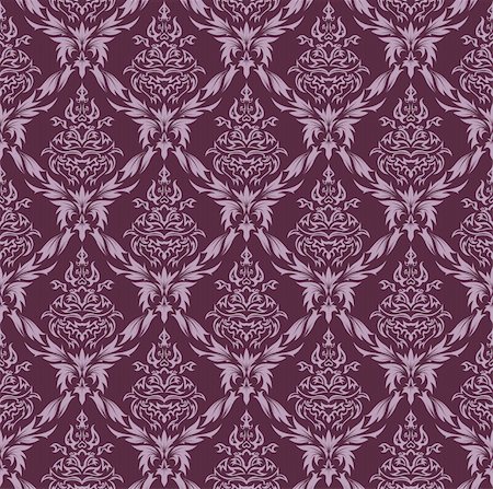 simsearch:400-04090489,k - Damask seamless vector background.  For easy making seamless pattern just drag all group into swatches bar, and use it for filling any contours. Stock Photo - Budget Royalty-Free & Subscription, Code: 400-04134655