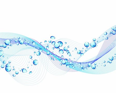 simsearch:400-05359029,k - Fond vecteur abstraite de l'eau avec des bulles d'air Photographie de stock - Aubaine LD & Abonnement, Code: 400-04136215
