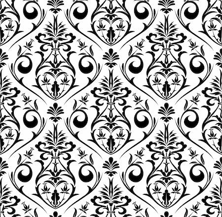 simsearch:400-05686210,k - Flower seamless pattern, element for design, vector illustration Stock Photo - Budget Royalty-Free & Subscription, Code: 400-04136275