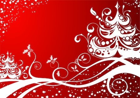 simsearch:400-05374105,k - Christmas background with tree, element for design, vector illustration Stock Photo - Budget Royalty-Free & Subscription, Code: 400-04136298