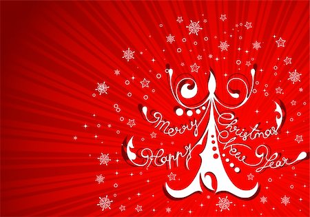 simsearch:400-05374105,k - Christmas background with tree and snowflake, element for design, vector illustration Stock Photo - Budget Royalty-Free & Subscription, Code: 400-04136301