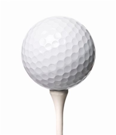 peg - Golf ball isloated on white background Stock Photo - Budget Royalty-Free & Subscription, Code: 400-04137452