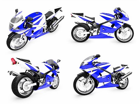 Isolated collection of bikes over white background Stock Photo - Budget Royalty-Free & Subscription, Code: 400-04139207