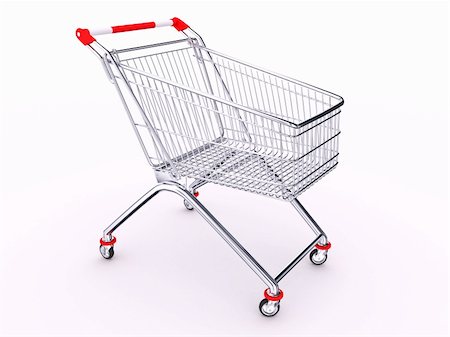 simsearch:400-04321973,k - Empty hand cart on white background Stock Photo - Budget Royalty-Free & Subscription, Code: 400-04139445