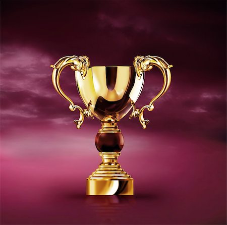 simsearch:400-07499775,k - Golden trophy isolated with path Stock Photo - Budget Royalty-Free & Subscription, Code: 400-04130341