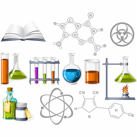 Science and Chemistry Icons Stock Photo - Budget Royalty-Free & Subscription, Code: 400-04130989