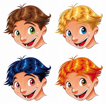 Child Smile- cartoon and vector characters Stock Photo - Budget Royalty-Free & Subscription, Code: 400-04132535