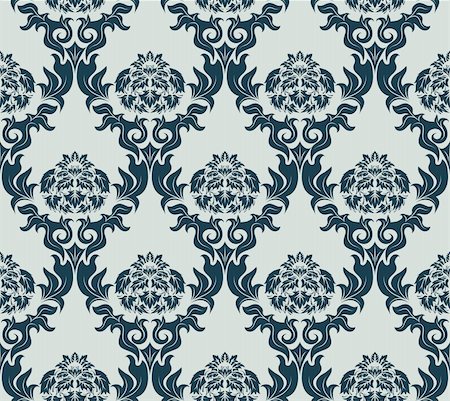 simsearch:400-04685787,k - Damask seamless vector background.  For easy making seamless pattern just drag all group into swatches bar, and use it for filling any contours. Stock Photo - Budget Royalty-Free & Subscription, Code: 400-04144295