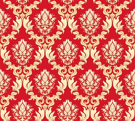 simsearch:400-04685787,k - Damask seamless vector background.  For easy making seamless pattern just drag all group into swatches bar, and use it for filling any contours. Stock Photo - Budget Royalty-Free & Subscription, Code: 400-04144296