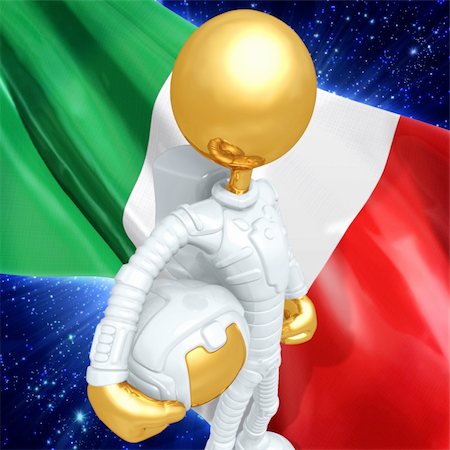 simsearch:400-04108857,k - LuMaxArt Gold Guys Astronaut Concept Stock Photo - Budget Royalty-Free & Subscription, Code: 400-04144321