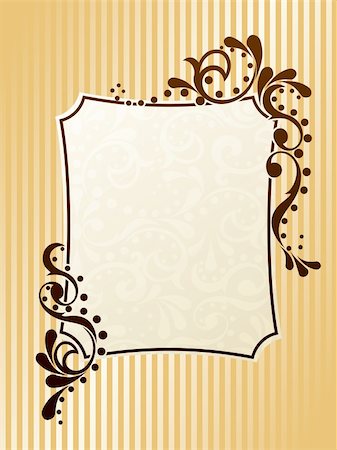simsearch:400-06076415,k - Elegant frame design inspired by Victorian era designs. Graphics are grouped and in several layers for easy editing. The file can be scaled to any size. Stock Photo - Budget Royalty-Free & Subscription, Code: 400-04144428