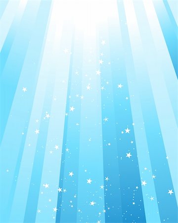 fresh air background - Underwater rays with many stars. Vector illustration. Photographie de stock - Aubaine LD & Abonnement, Code: 400-04144592