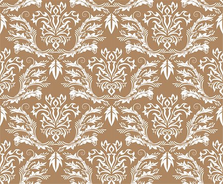 simsearch:400-04090489,k - Damask seamless vector background.  For easy making seamless pattern just drag all group into swatches bar, and use it for filling any contours. Stock Photo - Budget Royalty-Free & Subscription, Code: 400-04144604