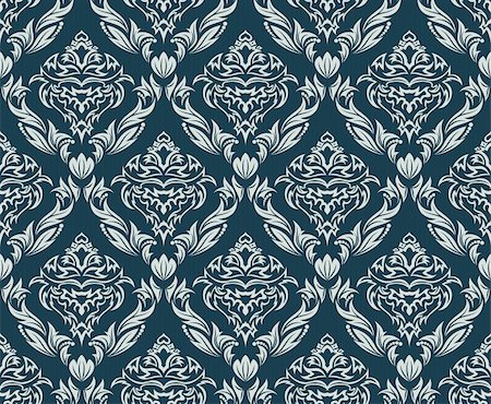 simsearch:400-04090489,k - Damask seamless vector background.  For easy making seamless pattern just drag all group into swatches bar, and use it for filling any contours. Stock Photo - Budget Royalty-Free & Subscription, Code: 400-04144609