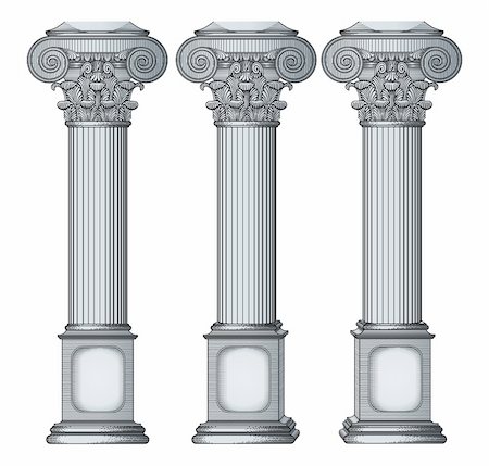 designs for decoration of pillars - Big column vector Stock Photo - Budget Royalty-Free & Subscription, Code: 400-04145096