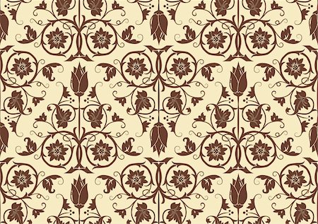 simsearch:400-05686210,k - Flower seamless pattern, element for design, vector illustration Stock Photo - Budget Royalty-Free & Subscription, Code: 400-04145689