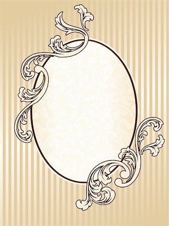 simsearch:400-06076415,k - Elegant sepia tone frame inspired by Victorian era designs. Graphics are grouped and in several layers for easy editing. The file can be scaled to any size. Stock Photo - Budget Royalty-Free & Subscription, Code: 400-04147759