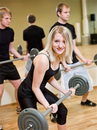 simsearch:400-04148009,k - Girl lifting weights at the gym Photographie de stock - Aubaine LD & Abonnement, Code: 400-04149238