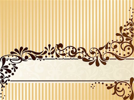 simsearch:400-06076415,k - Elegant banner design inspired by Victorian era designs. Graphics are grouped and in several layers for easy editing. The file can be scaled to any size. Stock Photo - Budget Royalty-Free & Subscription, Code: 400-04140011