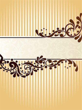 simsearch:400-06076415,k - Elegant banner design inspired by Victorian era designs. Graphics are grouped and in several layers for easy editing. The file can be scaled to any size. Stock Photo - Budget Royalty-Free & Subscription, Code: 400-04140012